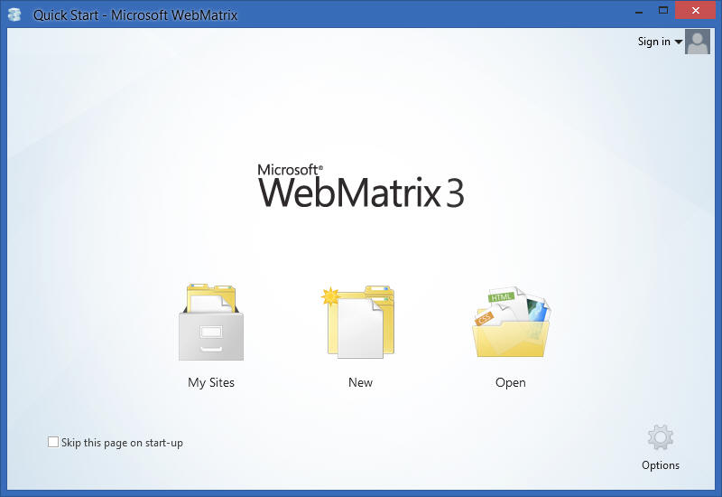 WebMatrixの